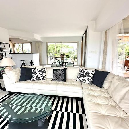 앙티브 Panoramic Sea View Penthouse With Jacuzzi And 450 Sqm Terrace 아파트 외부 사진